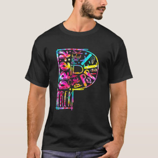 絞り染めタイポグラフィPre-K生徒先生Back To S Tシャツ