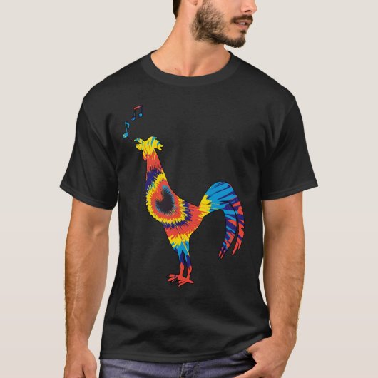 絞り染めチキンソング Tシャツ (正面)