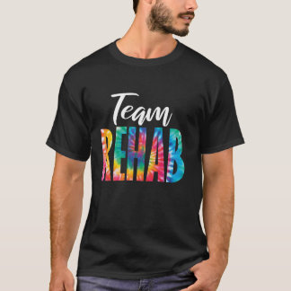 絞り染めチームリハビリテーションリカバリフィジカ Tシャツ