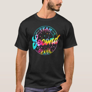 絞り染めチーム2年生の先生学生が戻る Tシャツ