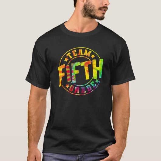 絞り染めチーム5等分隊先生 Tシャツ (正面)