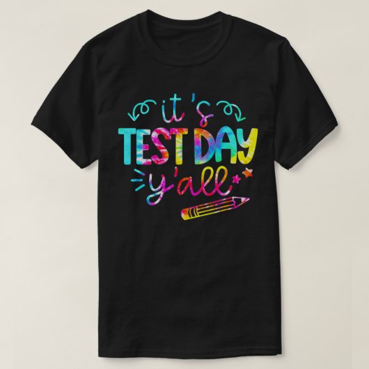 絞り染めテスト日先生テスト日 Tシャツ (デザイン正面)