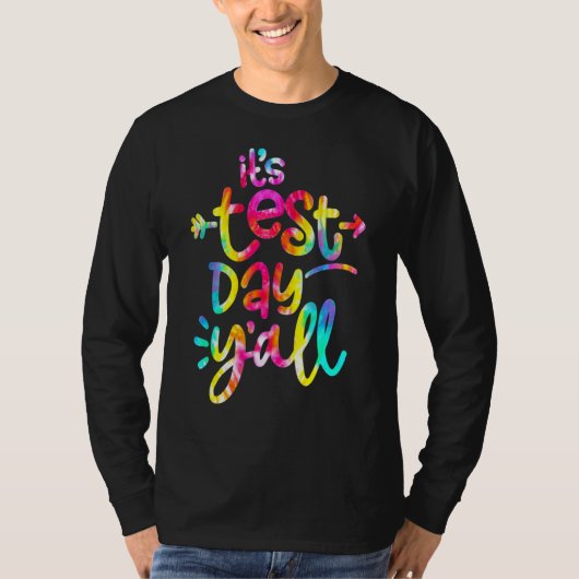 絞り染めテスト日先生テスト日Yall Tシャツ (正面)