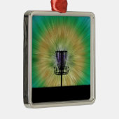 絞り染めディスクゴルフバスケット メタルオーナメント (右)