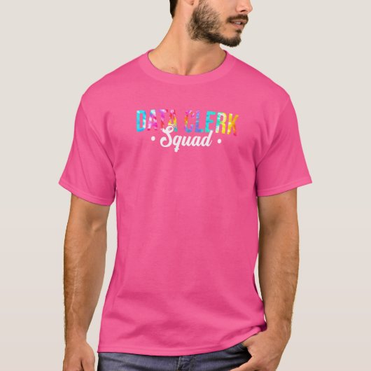 絞り染めデータ事務局分局事務局職員 Tシャツ (正面)