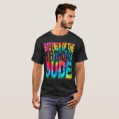 絞り染めドゥード誕生日家族の兄弟の誕生日 Tシャツ (正面フル)