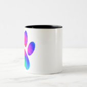 絞り染めドッグポープリントグラフィック ツートーンマグカップ (中央)