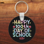 絞り染めハッピースクール先生 キーホルダー (正面)