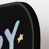 絞り染めハッピースクール先生 ピックルボールラケット (左詳細)