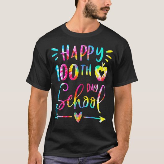 絞り染めハッピースクール先生 Tシャツ (正面)