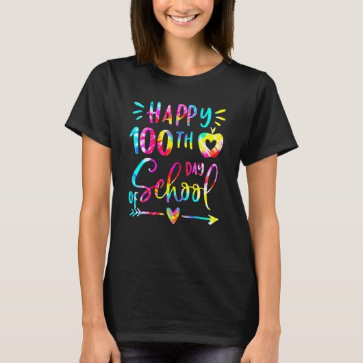絞り染めハッピースクール先生 Tシャツ (正面)