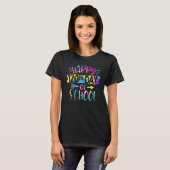 絞り染めハッピー120th日の学校先生学生 tシャツ (正面フル)