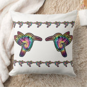 絞り染めハミングバード クッション (ブランケット)