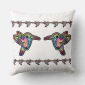 絞り染めハミングバード クッション (裏面)