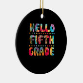 絞り染めハロー5年生先生生 セラミックオーナメント (右)