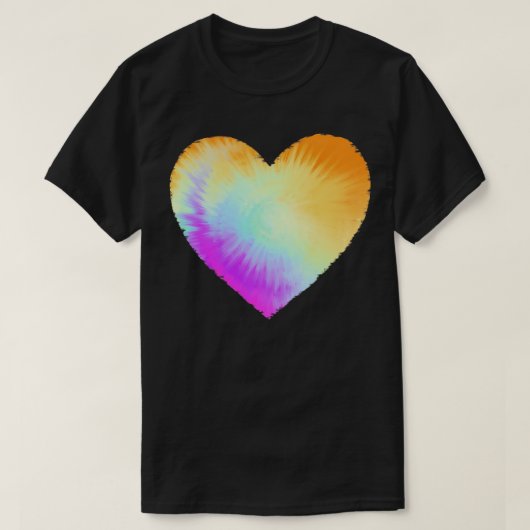 絞り染めハート1 Tシャツ (デザイン正面)