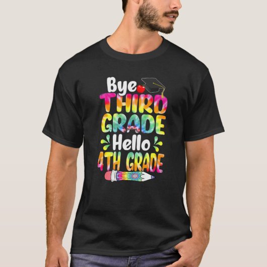 絞り染めバイサードグレードハロー4年生バックSc Tシャツ (正面)