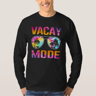 絞り染めバカイモードファミリーバケーションサマーサングラス Tシャツ
