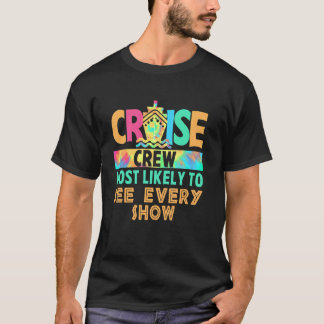絞り染めバケーションクルーズクルー最もEvを見る可能性が高い Tシャツ