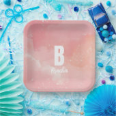 絞り染めバス・ミツバ誕生日 ペーパープレート (パーティー)