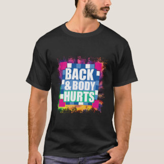絞り染めバック体ティートティー引用文エクササイズトレーニング Tシャツ