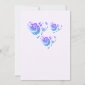 絞り染めバースデーパーティーレトロサマーブライト 招待状 (裏面)