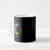 絞り染めパイデイTシャツ物理演算先生エンジン コーヒーマグカップ (正面左)