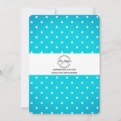 絞り染めパステルガールバースデーパーティー招待 招待状 (裏面)