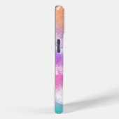 絞り染めパステルピンクオレンジティール（緑がかった色）パープルモノグラム Case-Mate iPhoneケース (裏面 / 右)