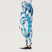 絞り染めパターン レギンス (左)