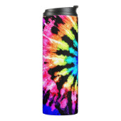 絞り染めパターン。手描き虹しぼり。インクt タンブラー (回転左)