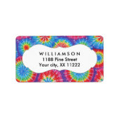 絞り染めパーソナライズされたの優先ラベルまたはラベル ラベル (正面)