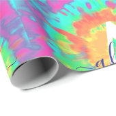 絞り染めパーソナライズされた包装紙 ラッピングペーパー (ロールコーナー)