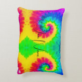 絞り染めパーソナライズされた装飾用クッションHAMbyWG アクセントクッション (裏面(縦))