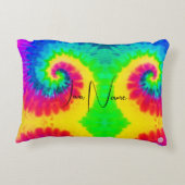 絞り染めパーソナライズされた装飾用クッションHAMbyWG アクセントクッション (裏面)