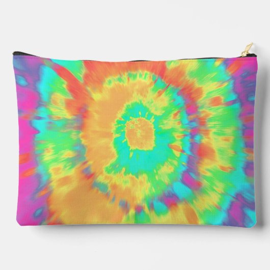 絞り染めパーソナライズされた アクセサリーポーチ (裏面)