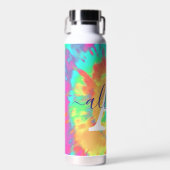 絞り染めパーソナライズされた ウォーターボトル (正面)