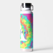 絞り染めパーソナライズされた ウォーターボトル (背面)