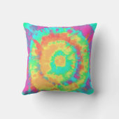 絞り染めパーソナライズされた クッション (裏面)