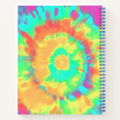 絞り染めパーソナライズされた ノートブック (裏面)