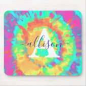絞り染めパーソナライズされた マウスパッド (正面)
