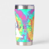 絞り染めパーソナライズされた 保温保冷タンブラー (背面)