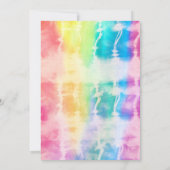 絞り染めパーティの招待状 |絞り染め誕生日 招待状 (裏面)