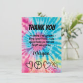 絞り染めパーティーサンキューカード 招待状 (スタンド正面)