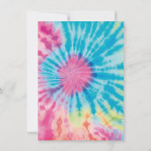 絞り染めパーティーサンキューカード 招待状 (裏面)