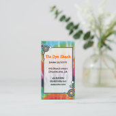 絞り染めパーティープランナーアーティストデザイナーカード 名刺 (スタンド正面)