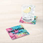 絞り染めパーティー スクエアペーパーコースター (インサイチュ)