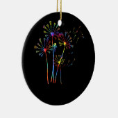 絞り染めヒッパイダンデリオンラクロススティックforラクロス セラミックオーナメント (右)