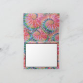 絞り染めヒッピーカラフルレインボーユー サンキューカード (内部)