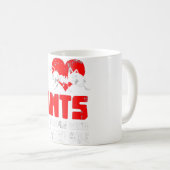 絞り染めヒッピー蝶サイエンスラバーズグラフィック コーヒーマグカップ (正面右)